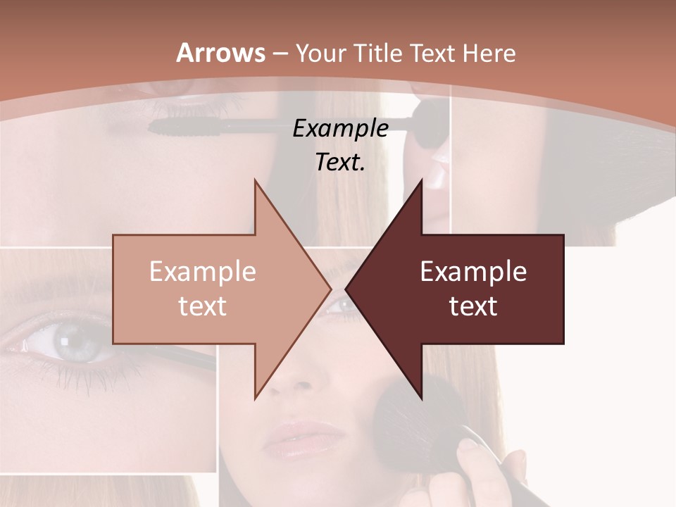 Girl Blush Eyebrow PowerPoint Template