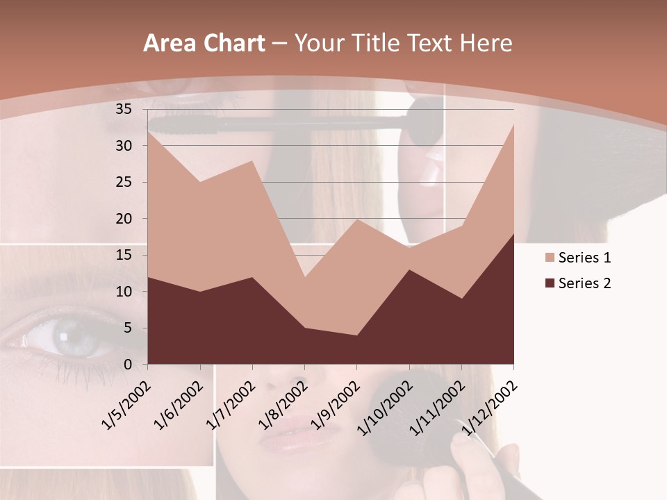 Girl Blush Eyebrow PowerPoint Template