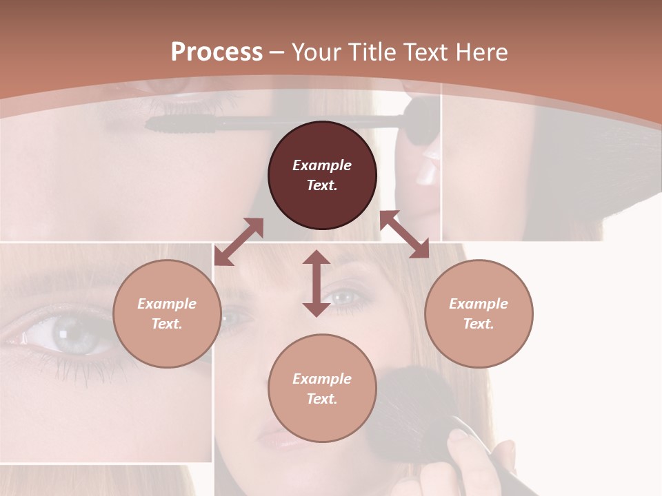 Girl Blush Eyebrow PowerPoint Template