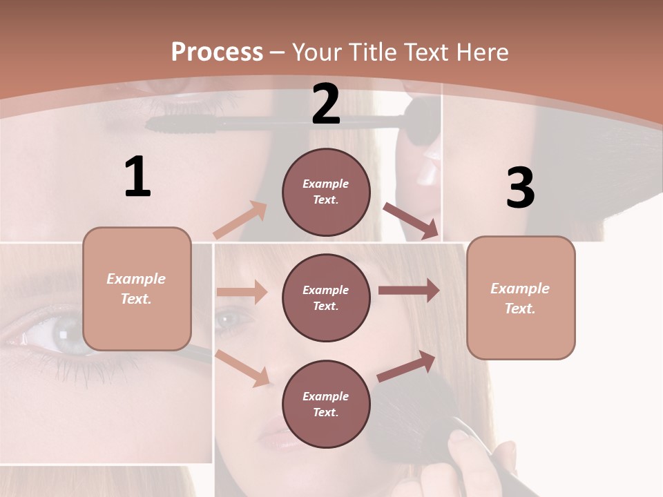 Girl Blush Eyebrow PowerPoint Template