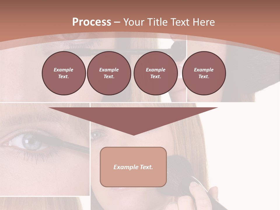 Girl Blush Eyebrow PowerPoint Template