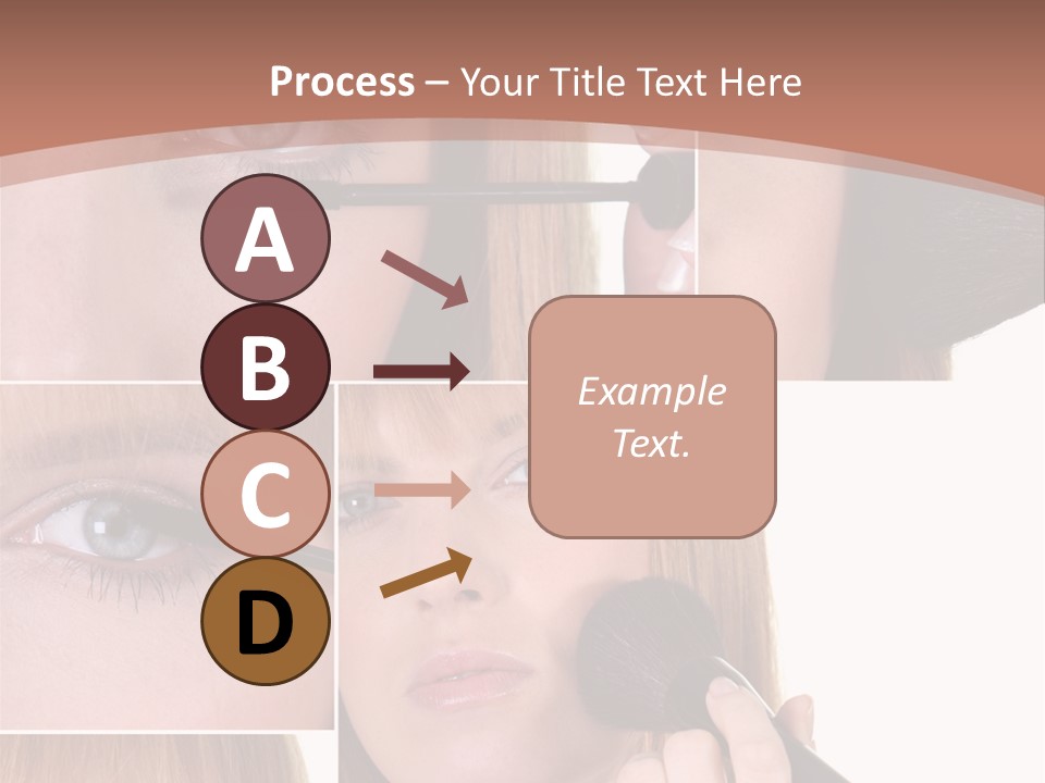 Girl Blush Eyebrow PowerPoint Template