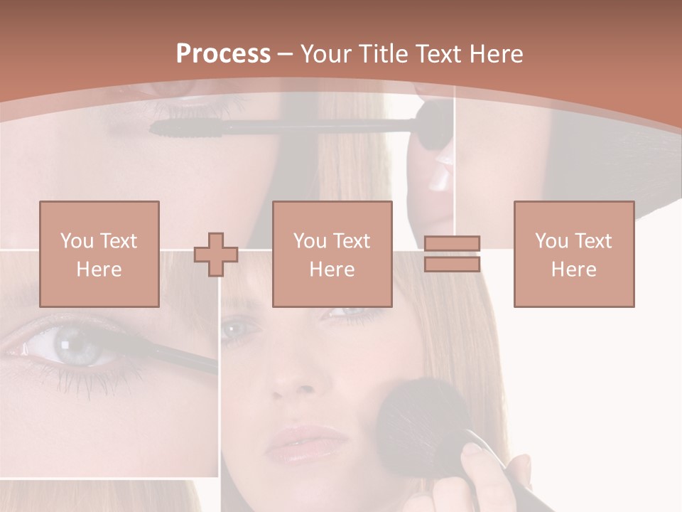 Girl Blush Eyebrow PowerPoint Template
