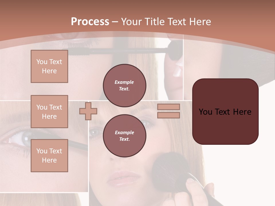 Girl Blush Eyebrow PowerPoint Template