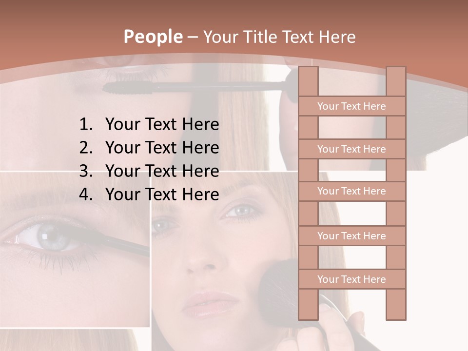 Girl Blush Eyebrow PowerPoint Template