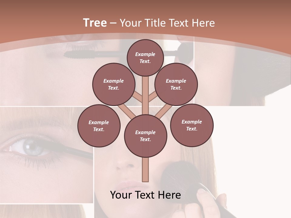 Girl Blush Eyebrow PowerPoint Template