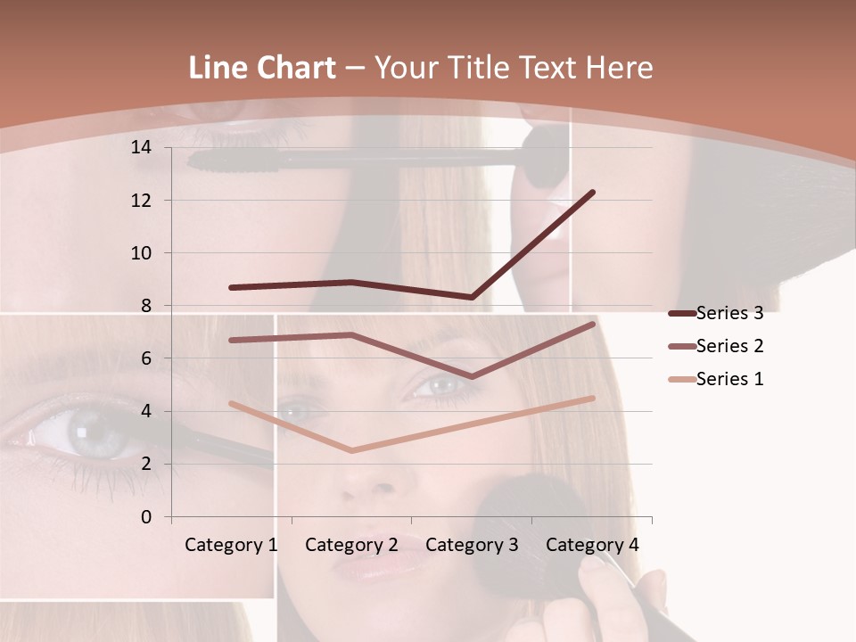 Girl Blush Eyebrow PowerPoint Template