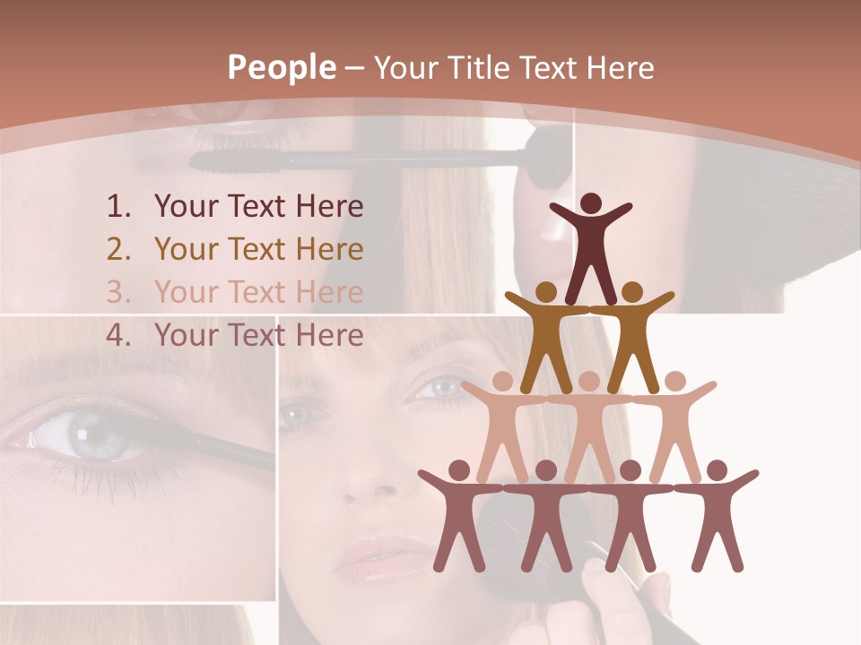 Girl Blush Eyebrow PowerPoint Template