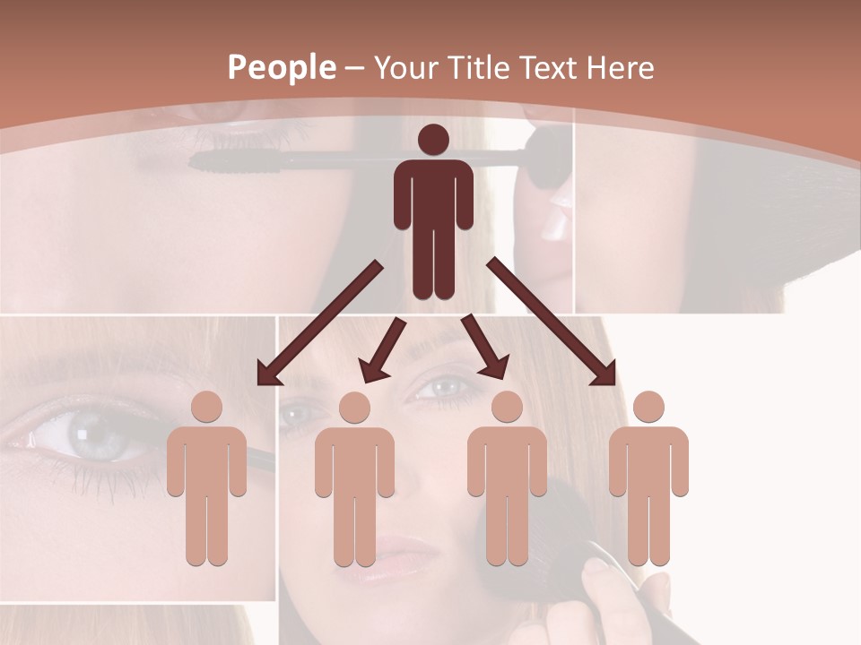 Girl Blush Eyebrow PowerPoint Template