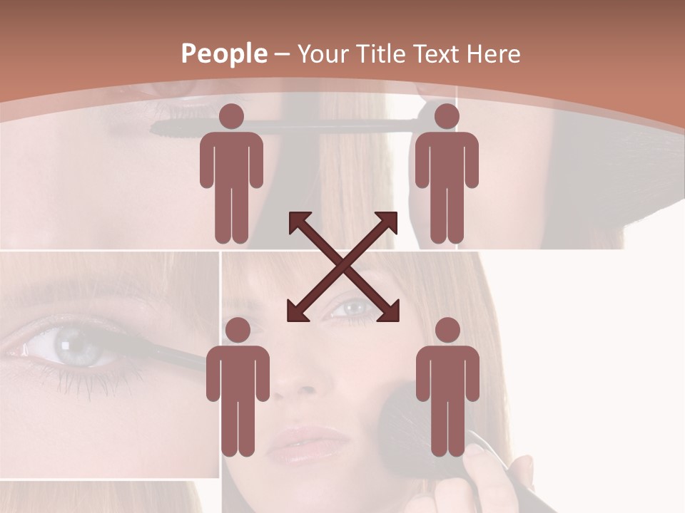 Girl Blush Eyebrow PowerPoint Template