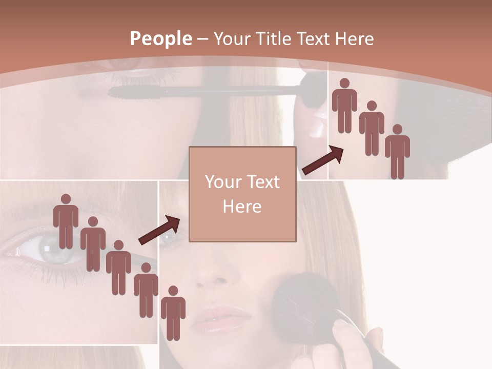 Girl Blush Eyebrow PowerPoint Template