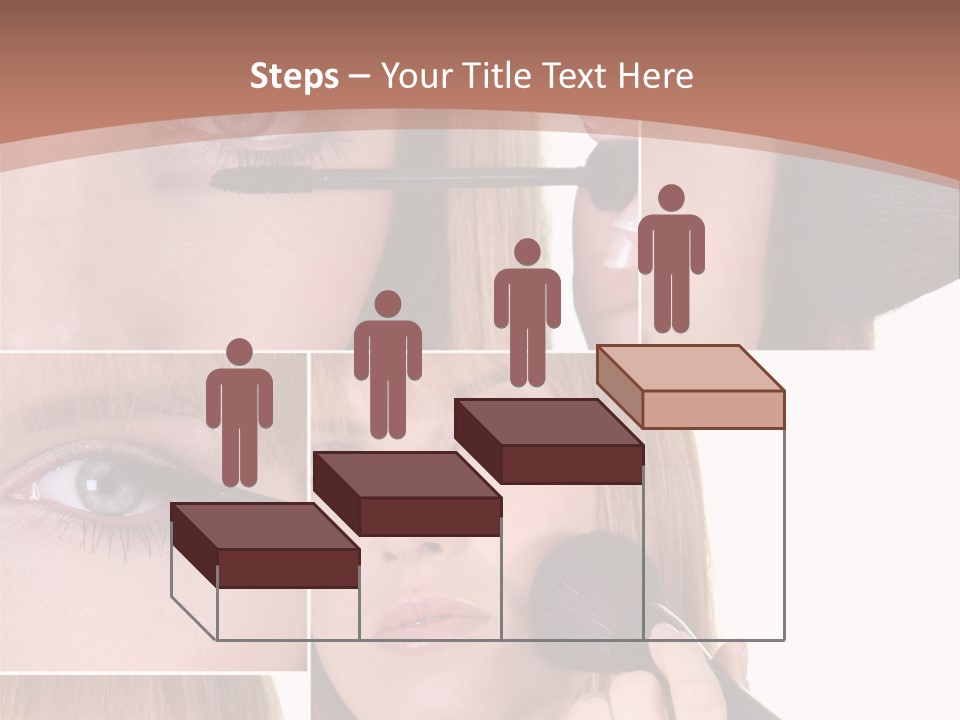 Girl Blush Eyebrow PowerPoint Template