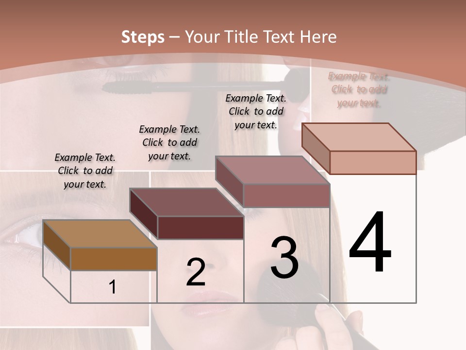 Girl Blush Eyebrow PowerPoint Template