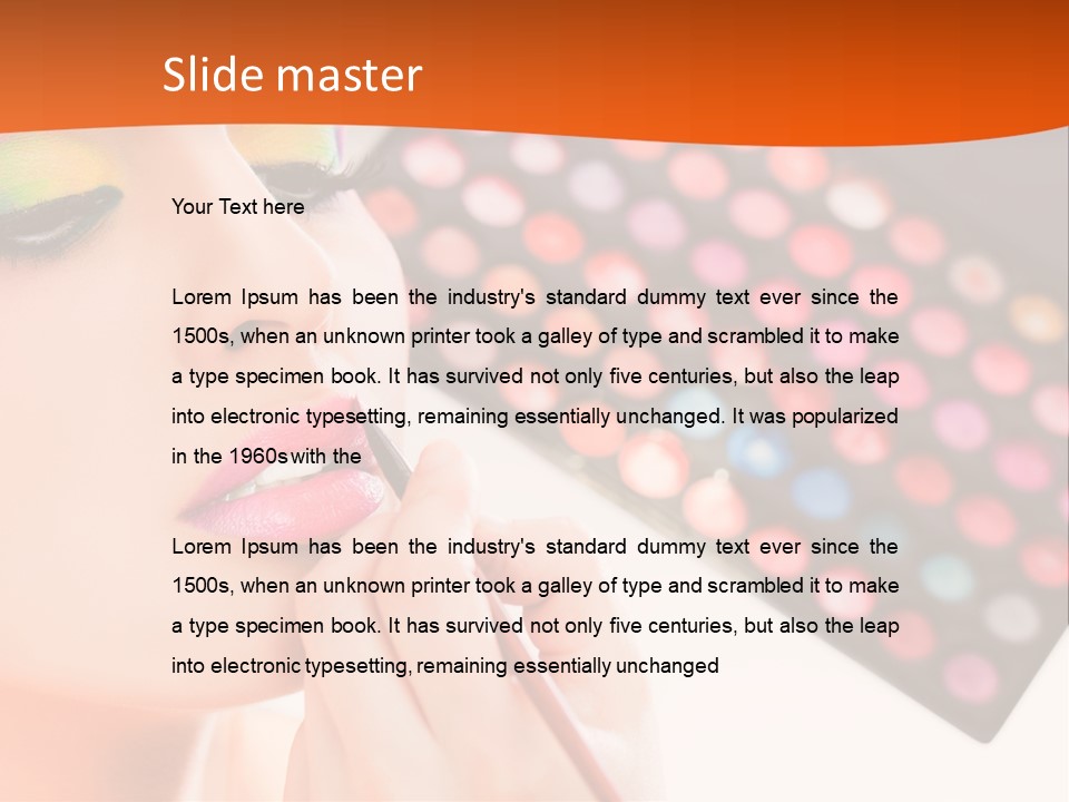 Lips Makeup Beautician PowerPoint Template