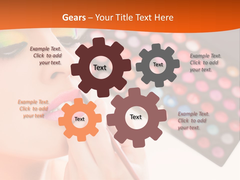 Lips Makeup Beautician PowerPoint Template