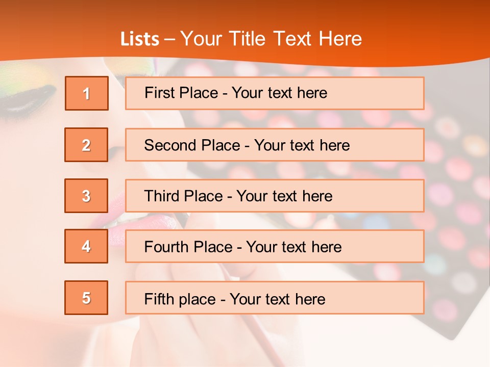 Lips Makeup Beautician PowerPoint Template