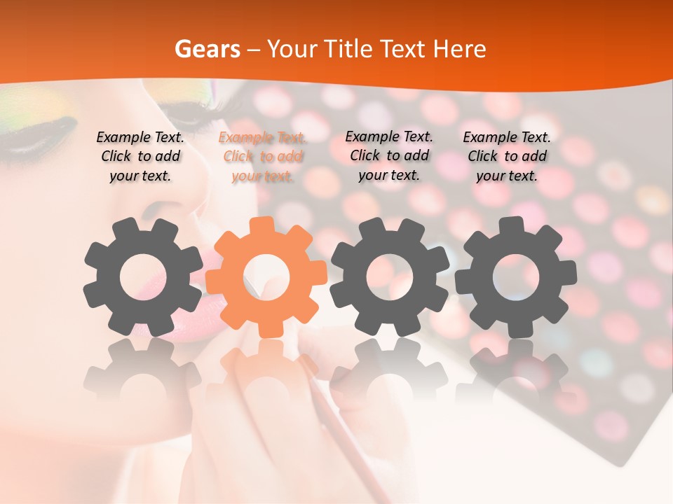 Lips Makeup Beautician PowerPoint Template