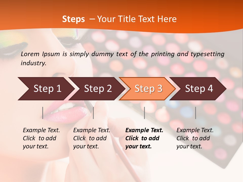 Lips Makeup Beautician PowerPoint Template