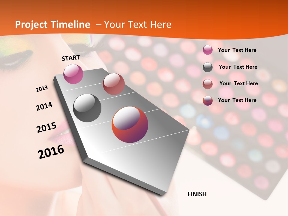 Lips Makeup Beautician PowerPoint Template