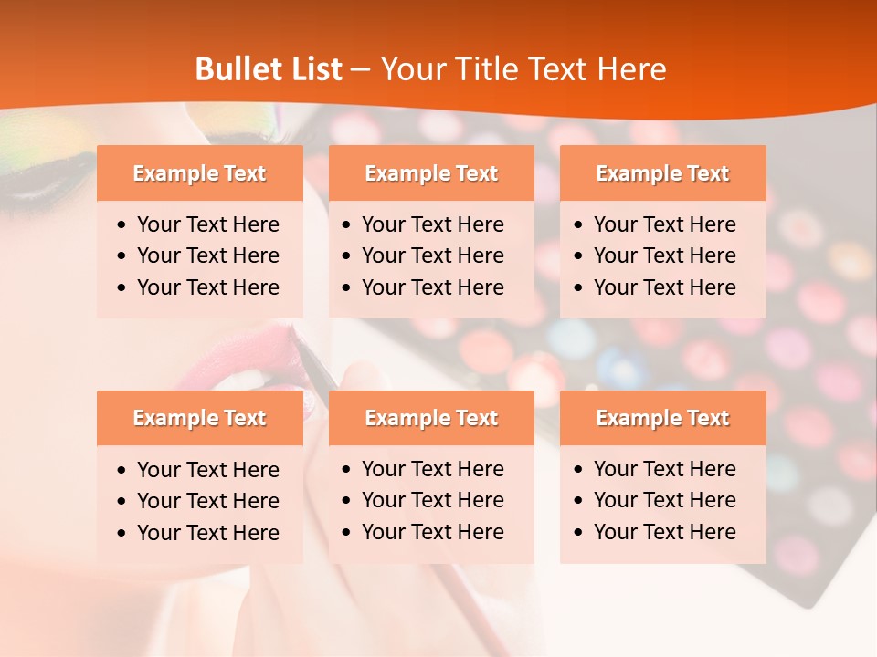 Lips Makeup Beautician PowerPoint Template