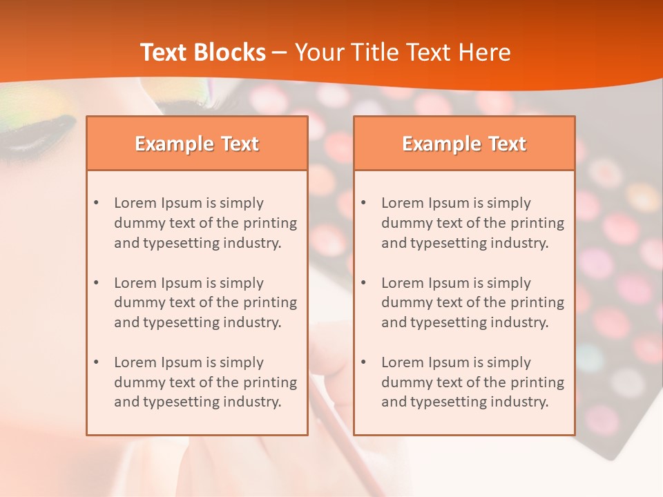 Lips Makeup Beautician PowerPoint Template