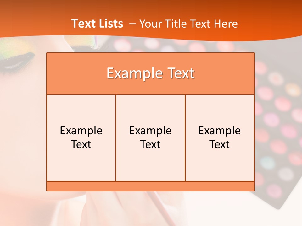 Lips Makeup Beautician PowerPoint Template