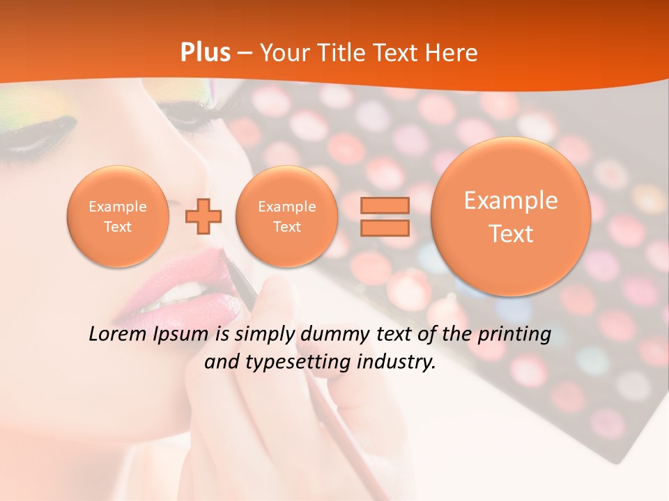 Lips Makeup Beautician PowerPoint Template