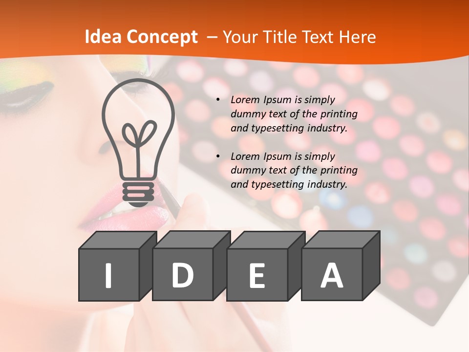 Lips Makeup Beautician PowerPoint Template