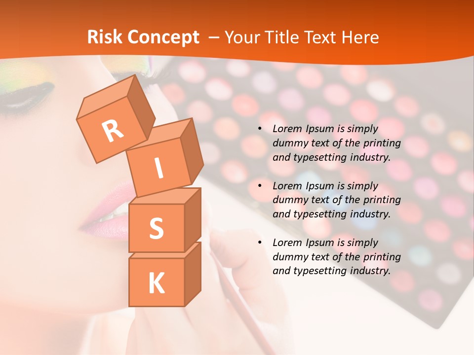 Lips Makeup Beautician PowerPoint Template