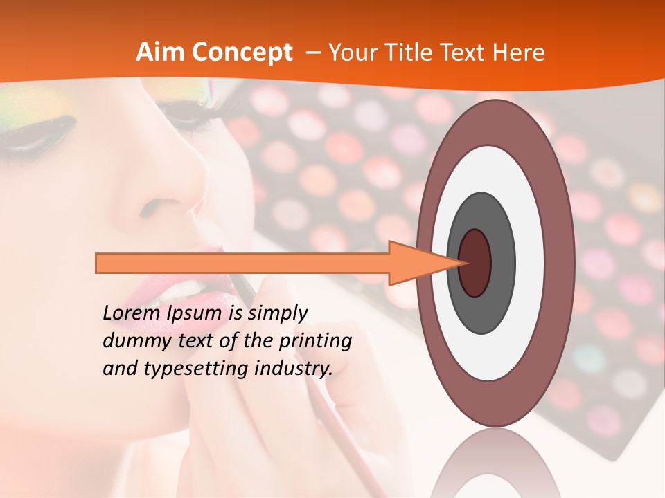 Lips Makeup Beautician PowerPoint Template