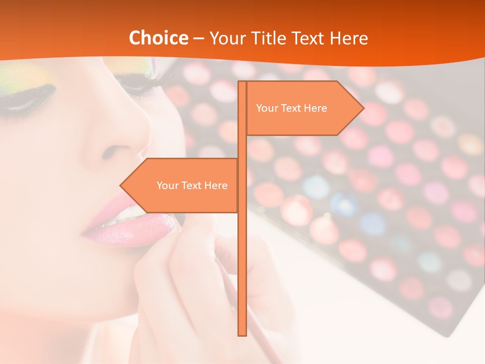 Lips Makeup Beautician PowerPoint Template
