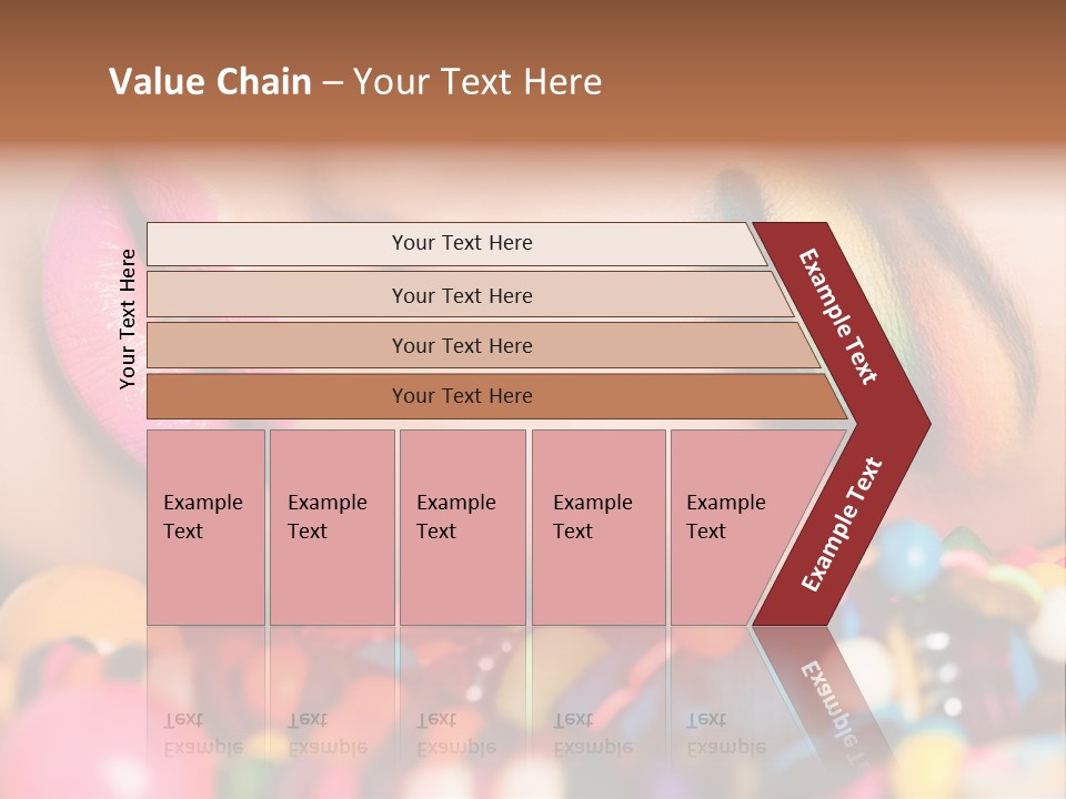 Colour Eyeshadow Female PowerPoint Template