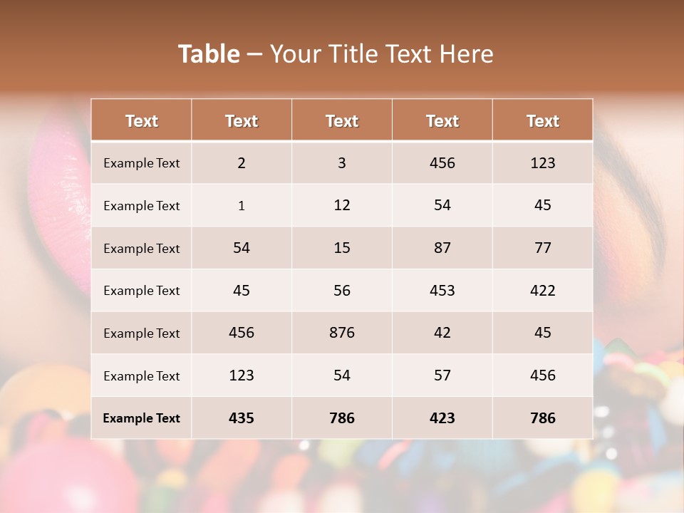 Colour Eyeshadow Female PowerPoint Template