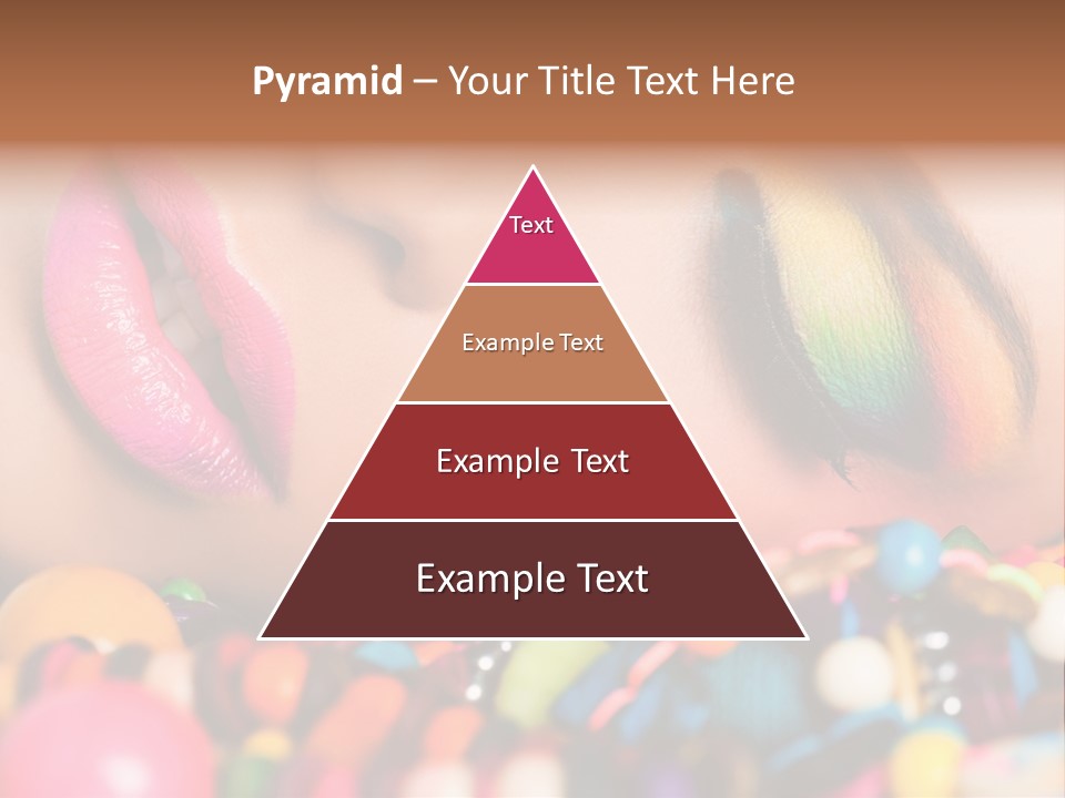 Colour Eyeshadow Female PowerPoint Template