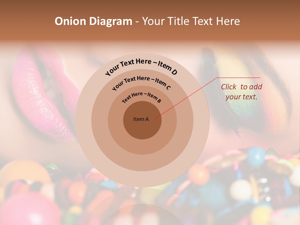 Colour Eyeshadow Female PowerPoint Template