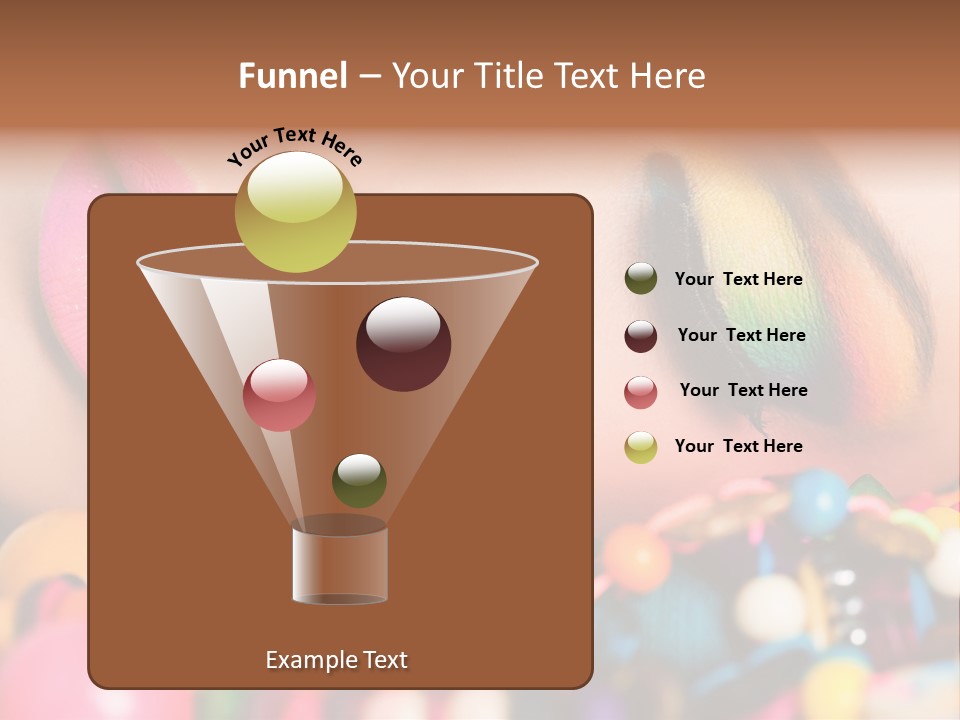 Colour Eyeshadow Female PowerPoint Template