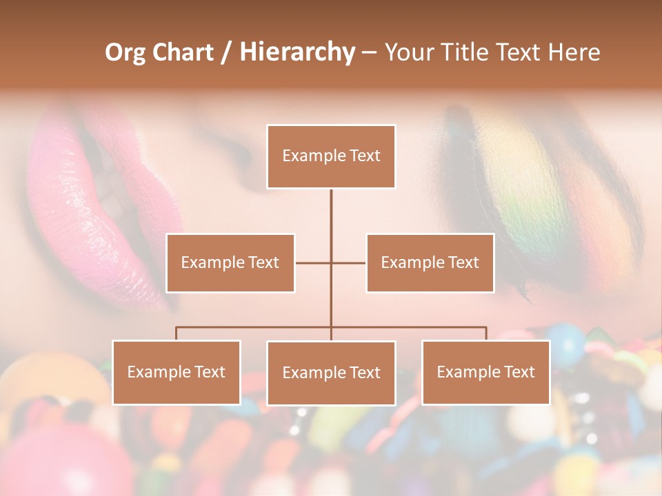 Colour Eyeshadow Female PowerPoint Template