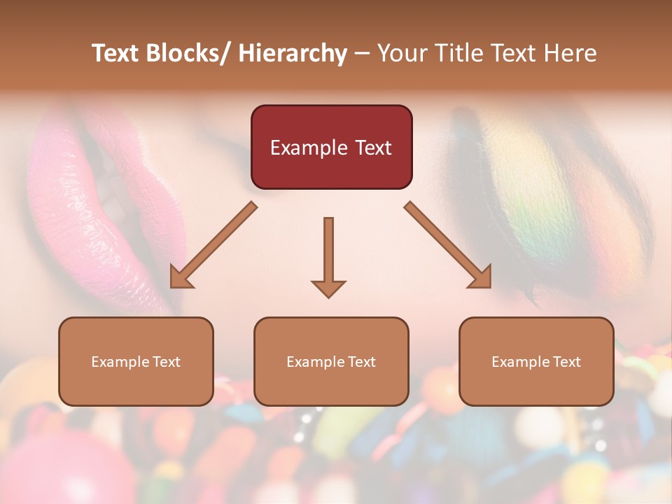 Colour Eyeshadow Female PowerPoint Template