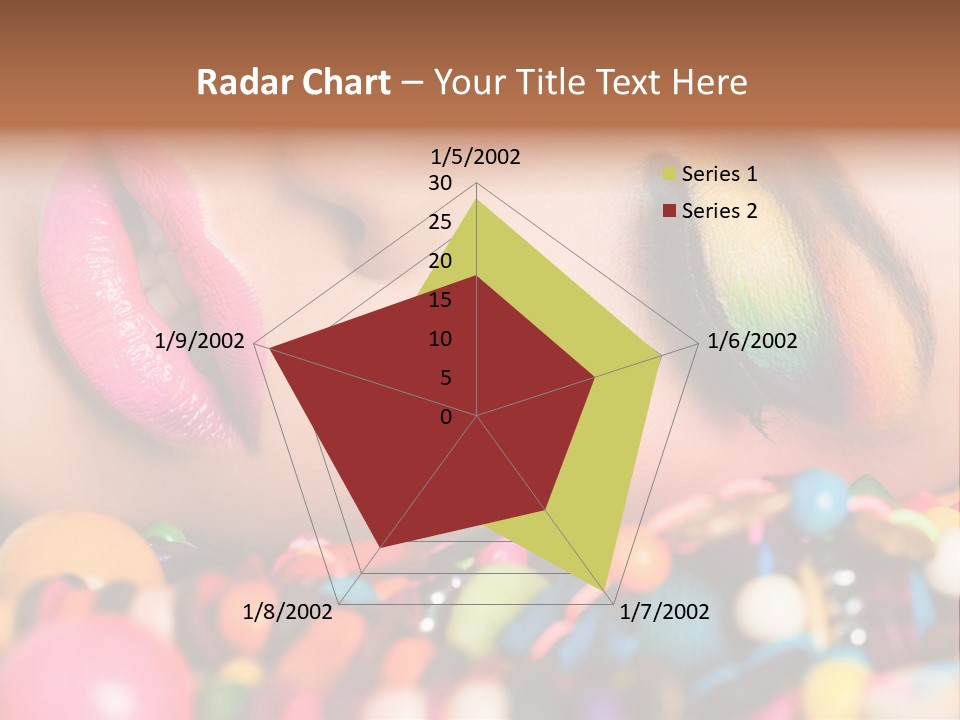 Colour Eyeshadow Female PowerPoint Template