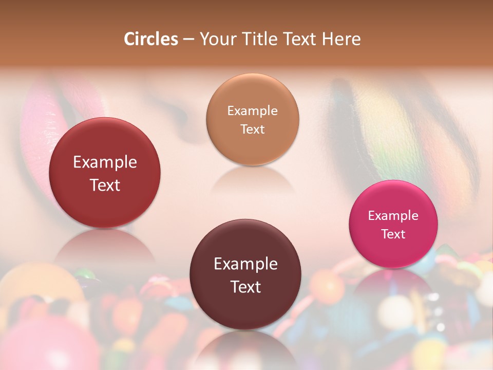 Colour Eyeshadow Female PowerPoint Template