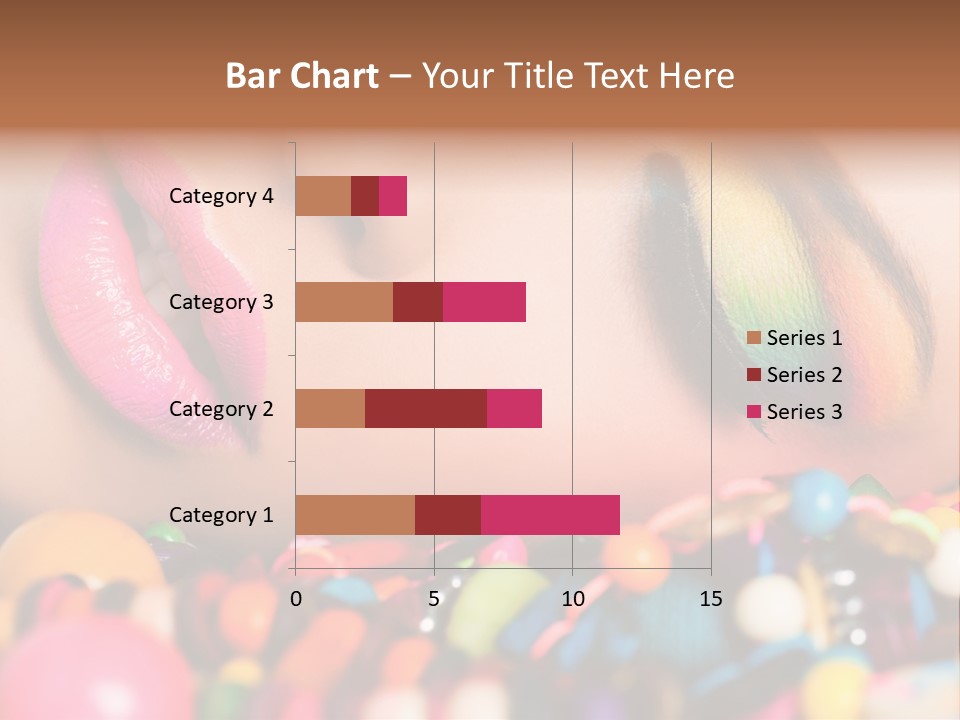 Colour Eyeshadow Female PowerPoint Template