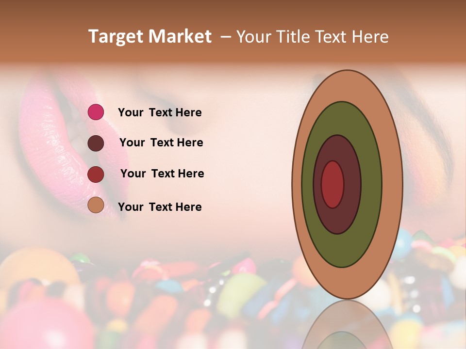 Colour Eyeshadow Female PowerPoint Template