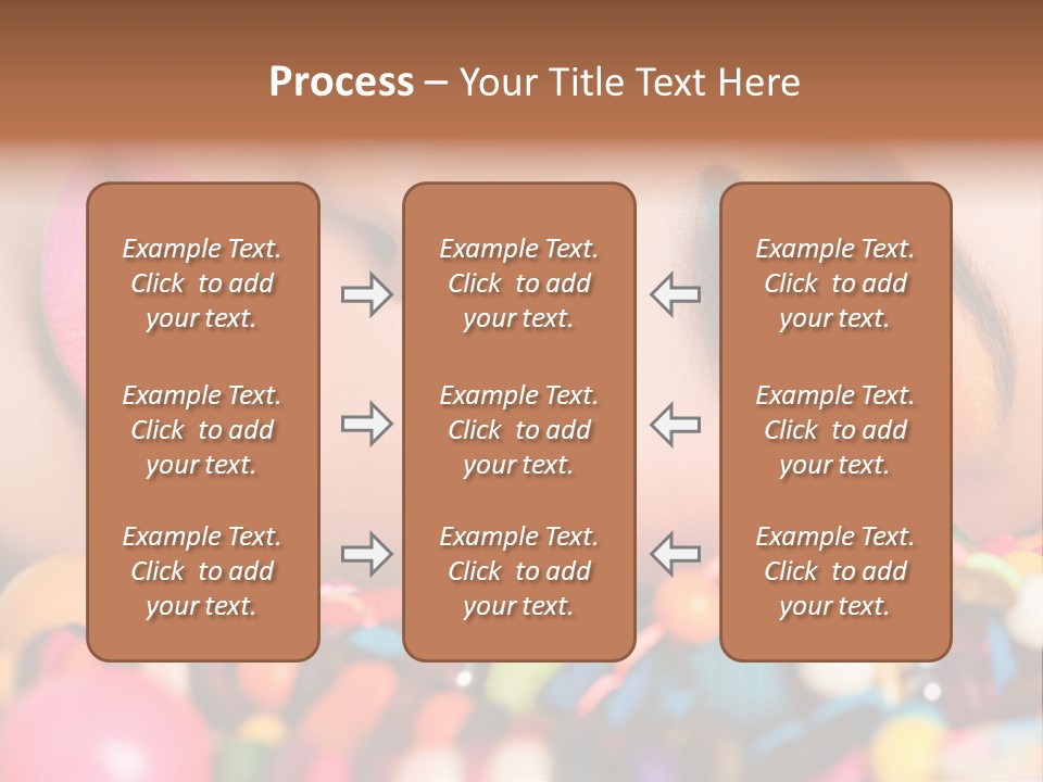 Colour Eyeshadow Female PowerPoint Template