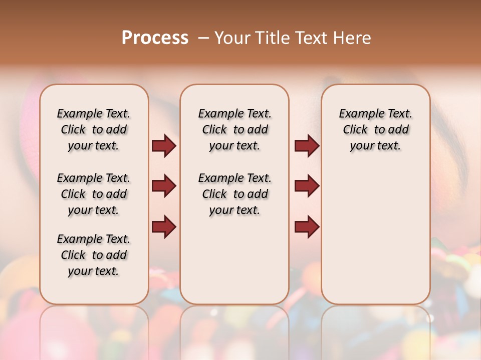 Colour Eyeshadow Female PowerPoint Template