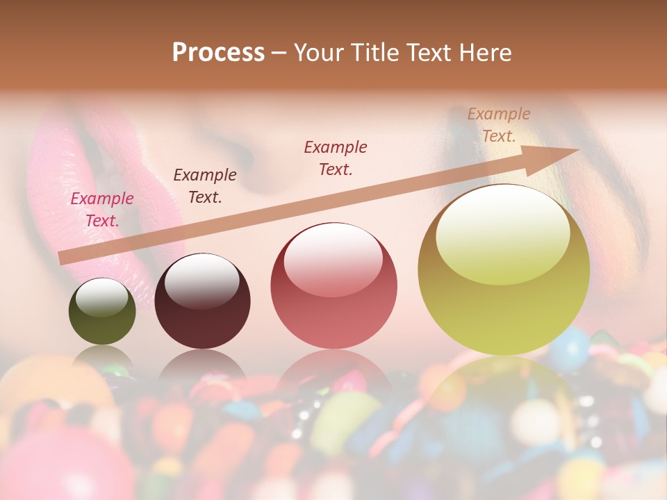 Colour Eyeshadow Female PowerPoint Template