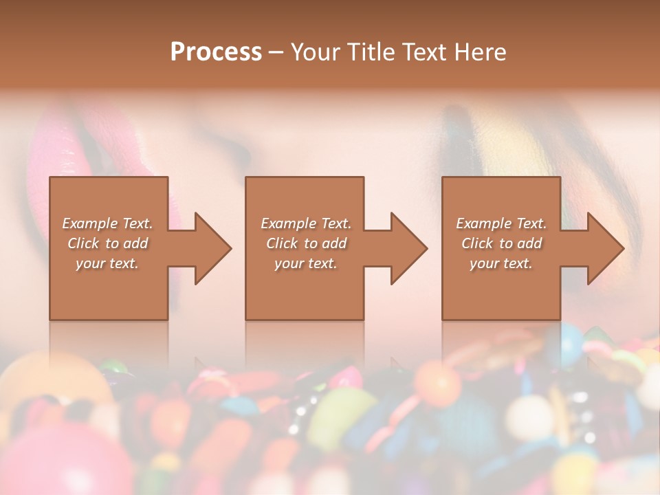 Colour Eyeshadow Female PowerPoint Template