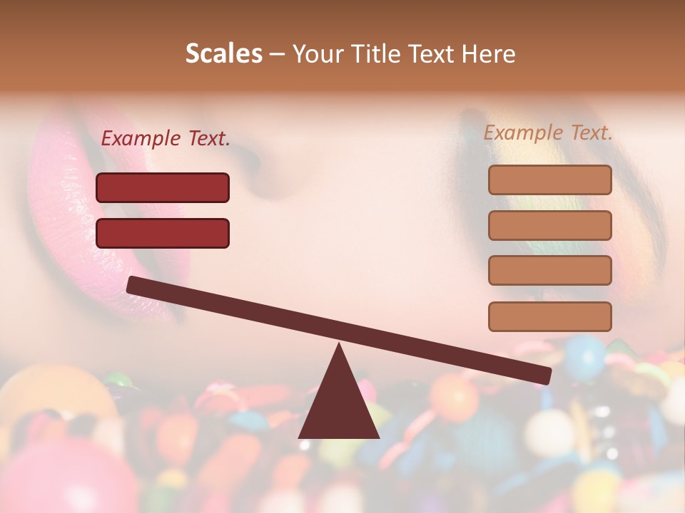 Colour Eyeshadow Female PowerPoint Template