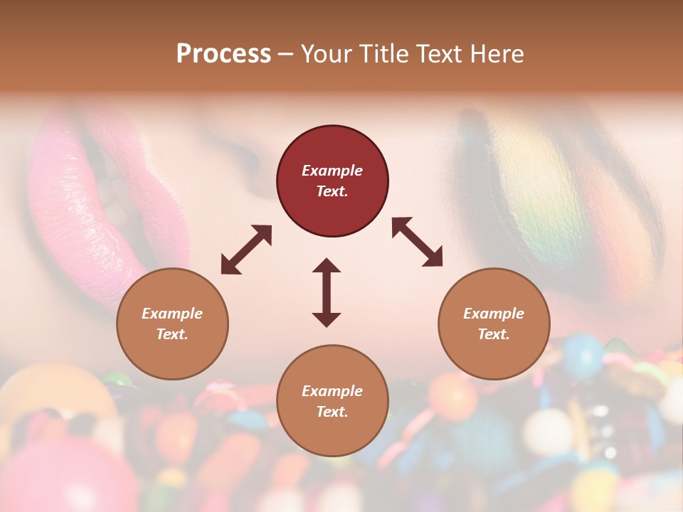 Colour Eyeshadow Female PowerPoint Template