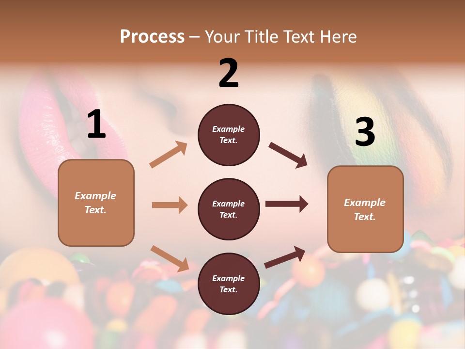 Colour Eyeshadow Female PowerPoint Template