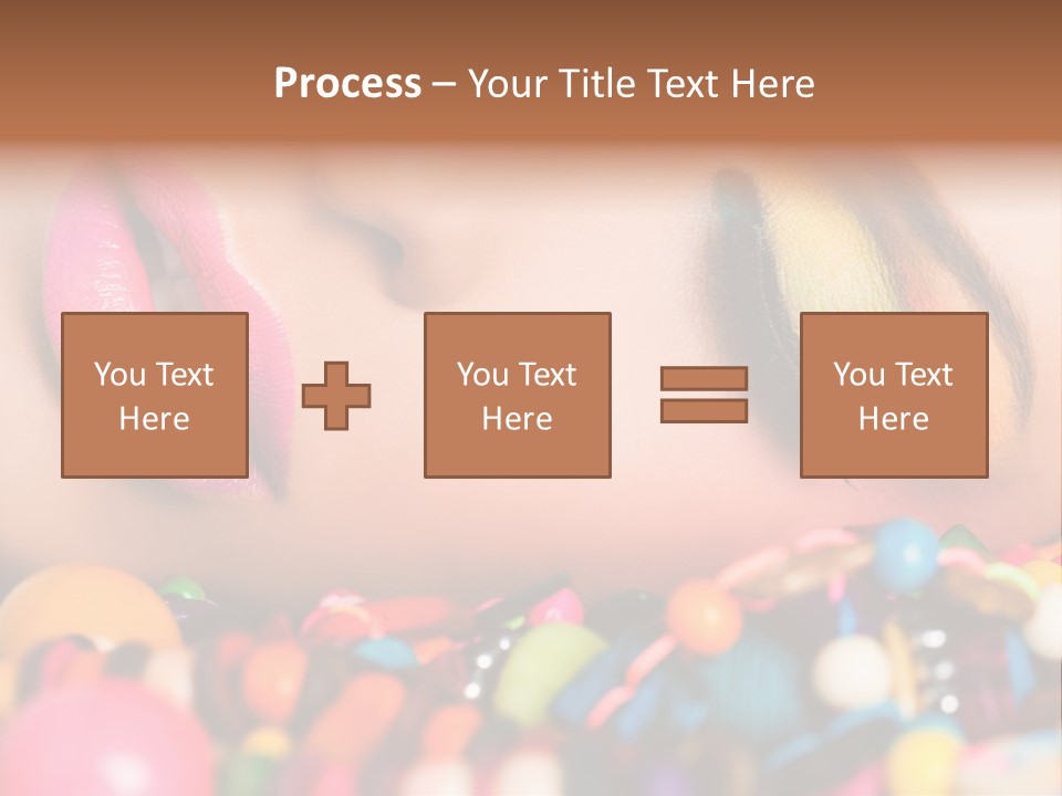 Colour Eyeshadow Female PowerPoint Template